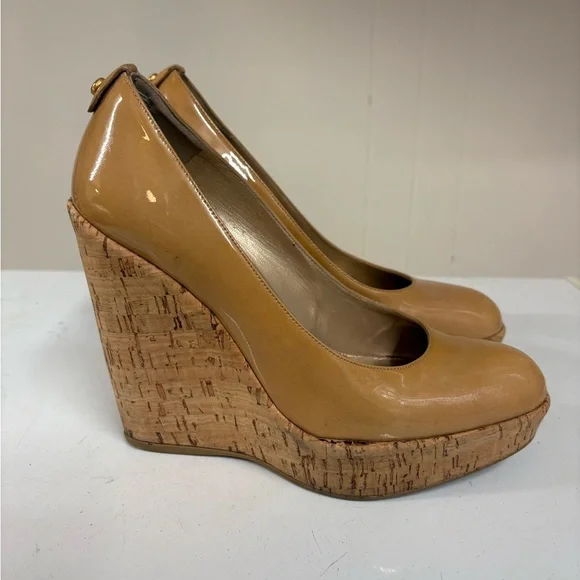 Stuart Weitzman Tan Platform Wedge -6.5 - Picture 3 of 5